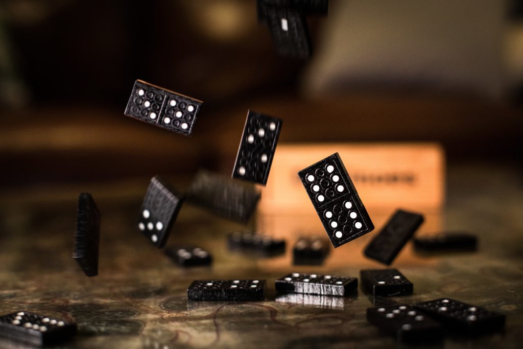 With qi stagnation, one thing can lead to another, just as dominoes knock each other down.
