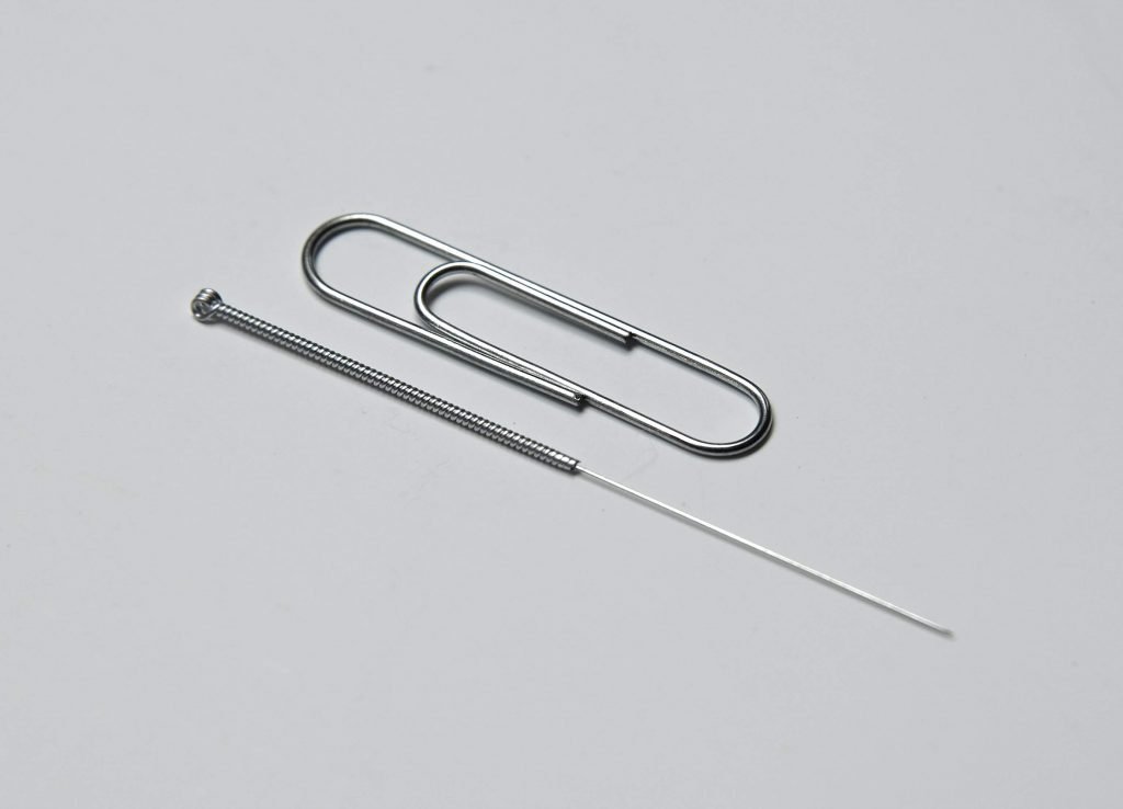 Acupuncture Needle with Paperclip