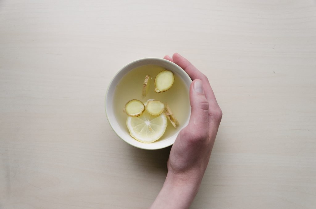 Cup of ginger tea: one of the GREAT anti-damp foods!