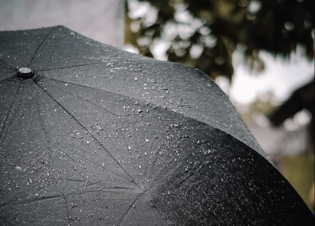 Umbrella in the rain: Damp - a form of Yin Excess