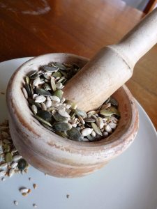 Seeds for Digestion, helping Heart and Kidney yin deficiency with Empty Heat