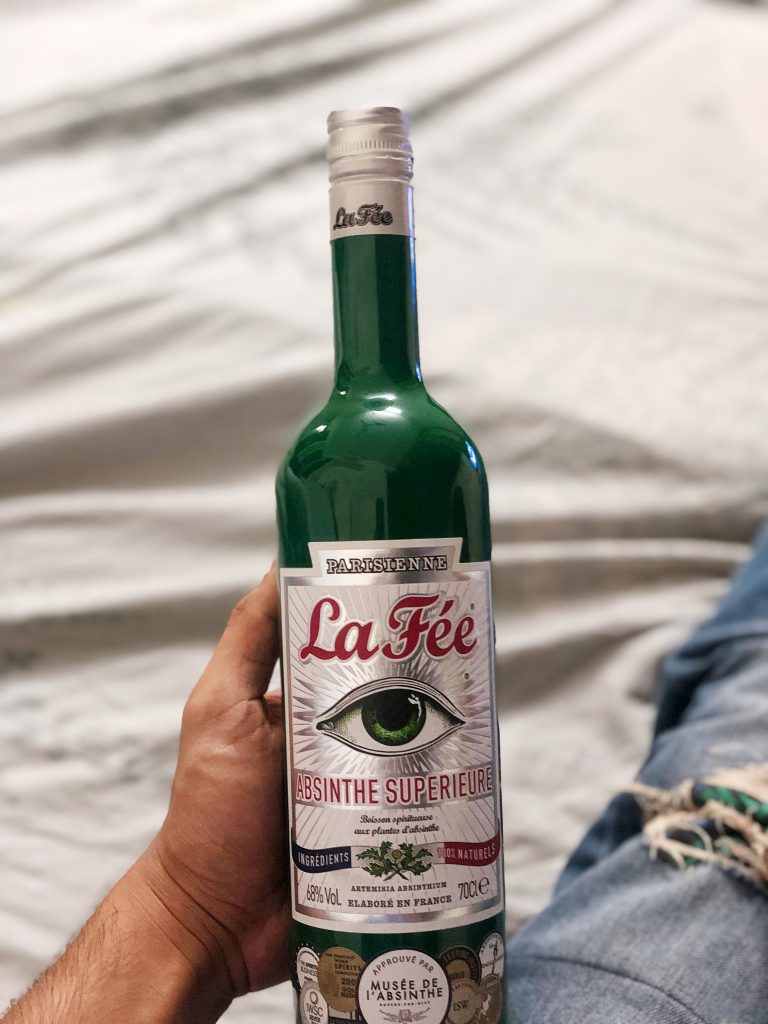 La Fee liquor bottle made from artemesia, but not artemesia chinensis