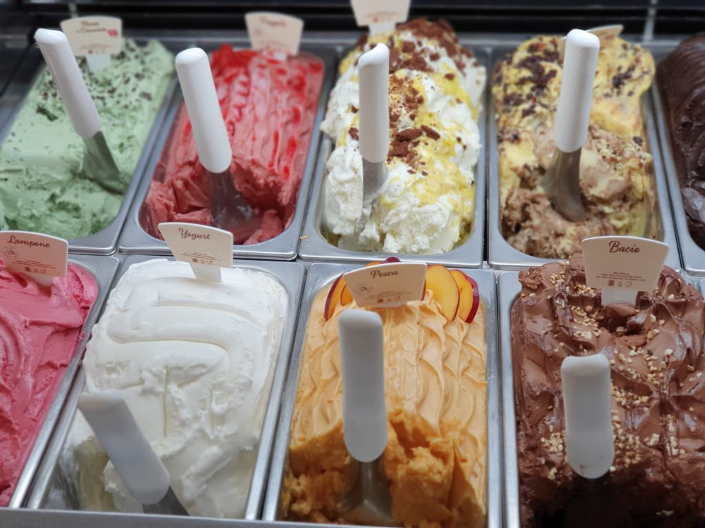 Cooling foods include ice creams though the ingredients can make a small difference to how cooling they are.